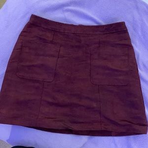 Maroon Skirt